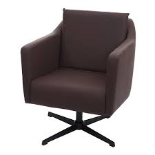 Moderner sessel stoff leder drehbar oasis by assmann. Lounge Sessel Hwc H93b Sessel Cocktailsessel Relaxsessel Mit Fusskreuz Drehbar Kunstleder Braun
