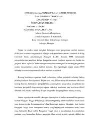Proses pengembangan sumber daya manusia merupakan starting point di mana organisasi ingin meningkatkan dan mengembangkan skills, knowledge dan ability (ska) individu sesuai dengan kebutuhan masa kini maupun masa mendatang. Doc Hubungan Nur Nasuha Academia Edu