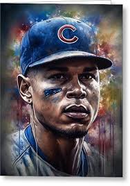 Javier Baez Greeting Cards for Sale