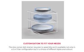 Check spelling or type a new query. Metaltex Corner Shelf Insert Silos 25x25x195cm Metal White 25x25x19cm Amazon Co Uk Home Kitchen