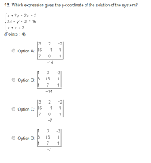 Solved Which Expression Gives The Y Coordinate Of The Chegg Com