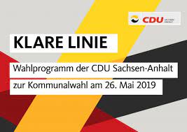 Aber kurz davor wird noch gestritten. Kommunalwahlprogramm 2019 Cdu Sachsen Anhalt