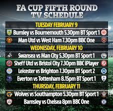 Here's how to get an fa cup live stream this season and watch every fa cup 3rd round fixture online from anywhere this weekend. Man Utd Clash With West Ham And Chelsea At Barnsley To Be Shown Free On Bbc As Fa Cup Fifth Round Tv Matches Announced