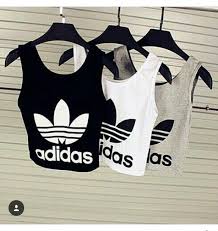 Adidas Crop Tank Top Black Top Adidas Crop Tops Black Crop Top White Crop Tops Grey Crop Top Adidas Crop Top Fashion Clothes