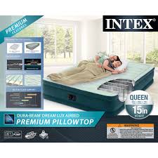 Intex Queen 15 Durabeam Dream Lux Airbed Mattress With Built In Pump Durabeam Dream Intex Air Bed Air Mattress Intex