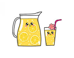 Premium Vector | Cute lemonade set in japan kawaii style. happy lemon  cartoon characters with funny faces isolated