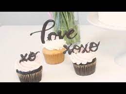 Choose any cake from our menu and make it even more special with a custom made chocolate cake topper. Diy Chocolate Cake Topper Youtube
