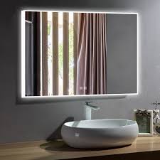 Kmart has a wide variety of bathroom mirrors. Decoraport 48 X 36 Inch Led Bathroom Mirror With Touch Button Anti Fog Dimmable Bluetooth Speakers Vertical Horizontal Mount D423 4836a Decoraport Canada