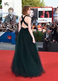 71st Venice Film Festival Sexy V Neck Sleeveless Emma Stone