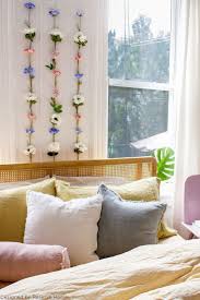 Diy Your Home Decor With Premium Silk Flowers Like This Boho Flower Wall Flower Room Decor Wall Art Diy Bedroom Flower Room