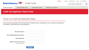 Bank of america credit card application. Online Credit Card Application Status For All Banks The Frequent Miler