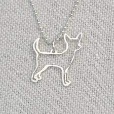 Chihuahua Necklace In Sterling Silver Chihuahua Necklace In Sterling Silver Sterlingsilveroutfit Dog Jewelry Animal Jewelry Chihuahua