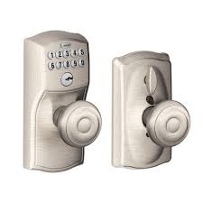 You could have entered too many wrong … Schlage Camelot Satin Nickel Electronic Door Lock With Georgian Door Knob Featuring Flex Lock Fe595 Cam 619 Geo The Home Depot