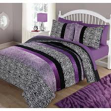 Twin samara zebra printed comforter and sheet set lavender target your zone bedding 1 each com legacy decor 5 pc black twin samara zebra printed comforter and sheet set lavender target. Your Zone Zebra Bedding Comforter Set Walmart Com Walmart Com