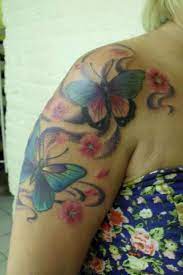 Butterflies 3 4 Sleeve Tattoo Half Sleeve Tattoos Designs Sleeve Tattoos Butterfly Tattoo On Shoulder