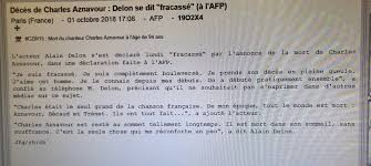 Quand au hasard des jours je m'en vais faire un tour a mon ancienne adresse je ne reconnais plus ni les murs, ni les rues qui ont vu ma jeunesse en haut d'un escalier je cherche l'atelier dont plus rien ne subsiste dans son nouveau décor montmartre. Jean Francois Guyot On Twitter Deces De Charles Aznavour Delon Se Dit Fracasse Exclu Afp