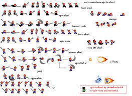 Sword Mario Sprite Sheet Sprite Mario Sword