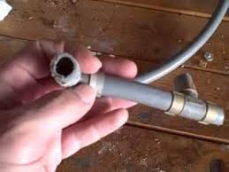 Insert a fitting, either metal or plastic, into the end of the pipe. What Are The Problems With Polybutylene Pipes Youtube