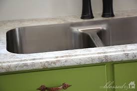 Dry fit the vanity top. Beautiful Laminate Countertop With Undermount Sink My Blessed Life Laminate Countertops Stainless Steel Double Bowl Kitchen Sink Undermount Sink