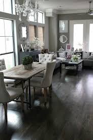 These decor makes the room more cozy and inviting 🕯 | see more about home, rustic and decor. Veronika S Blushing Living Room Updates Living Dining Room Contemporary Rustic Decor Farmhouse Dining Rooms Decor