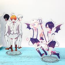 Norman x emma x ray 2019 Japanese Anime The Promised Neverland Emma Ray Norman Acrylic Stand Figure Decoration Cosplay Desk Decor Fans Gift