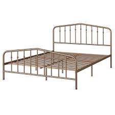Wooden sleigh beds have a distinctive classic look, while wood frames with metal accents pair well with industrial decor. Costway Twin Queen Full King Size Metal Bed Frame Steel Slat Platform W Headboard Antique Brown Black Walmart Com Walmart Com