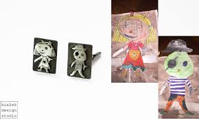 They enjoy music and books. Children S Drawings Inspired Jewelry Made By The Polish Artist Bialek Design Studio Demilked