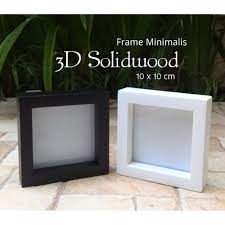 Bingkai foto 3d 8r / 10r size (20x25cm): Jual Bingkai Foto Frame 3d Solidwood 10x10 Diskon Shopee Indonesia