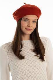 Brick Red French Beret Painters Hat Women Felt Beret Women Etsy Winter Hats For Women French Beret Summer Hats For Women