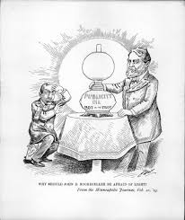 Charles Bartholomew Political Cartoon Collection Why Should John D Rockefeller Be Afraid Of Light Start studying political cartoon chapter.