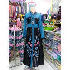 Model baju sasirangan kombinasi satin. Gamis Sasirangan Kombinasi Kain Polos Shopee Indonesia