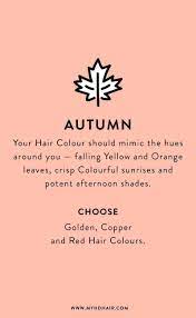 We Re Obsessed With Matching Our Hair Colour To The Seasons Hair Color Hair Color Quotes Fall Hair Colors