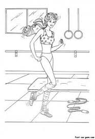 Free Printable Barbie Gymnastics Coloring Page For Kids Sports Coloring Pages Coloring Pages Barbie Coloring Pages