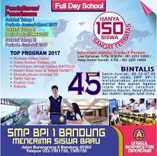4 oktober pukul 23.49 · bandung, jawa barat, indonesia ·. Penerimaan Peserta Didik Baru Smp Bpi 1 Bandung