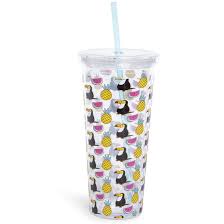 Summer Cold Beverage Cup W Lid And Straw 24 Oz Five Below Let Go Have Fun