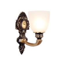 See your favorite sconces lighting and wall fixture lighting discounted & on sale. Cream Glass Brass Sconce Light Fixture Antiqued Dome 1 2 Light Vintage Wall Lamp For Bedside Beautifulhalo Com