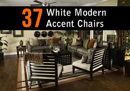 Incorporate this barrel chair to give life. 37 White Modern Accent Chairs For The Living Room Home Stratosphere