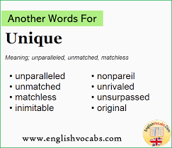 Studies that estimate and rank the most common words in english examine texts written in english. Another Word For Unique What Is Another Word Unique English Vocabs