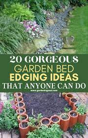 20 Gorgeous Garden Bed Edging Ideas That Anyone Can Do Gorgeous Gardens Upcycle Garden Garden Beds