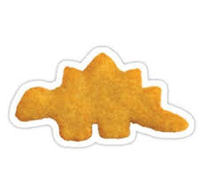 Chicken nuggets chicken nugget meme cartoon wallpaper iphone aesthetic wallpapers. Dino Nugget Sticker By Lauren Scott Print Stickers Homemade Stickers Hydroflask Stickers