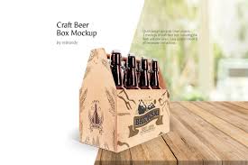 Craft Beer Box Mockup Beer Box Box Mockup Craft Beer