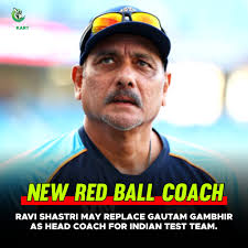 🚨 ANNOUNCEMENT 🚨 🚨 RAVI SHASTRI 2.0 IN RED BALL 🚨 Ravi shastri may  replace Gautam Gambhir as head coach for Indian Test cricket. (Reports)