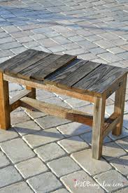 I took this $30 thrifted table, split it in half, stenciled the top with a pretty damask stencil, and made a long folding table for my latest laundry room makeover! Diy Beachy Starfish Stenciled Bench H2obungalow