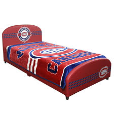 Maddon grey upholstered queen platform bed frame with usb ports. Nemcor Twin Nhl Montreal Canadiens Upholstered Bed Frame Toys R Us Canada