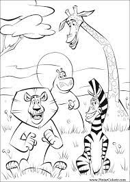 Desenhos de madagascar para imprimir e depois pintar e colorir. Zeichnungen Zu Malen Und Farbe Madagascar 2 Print Design 011