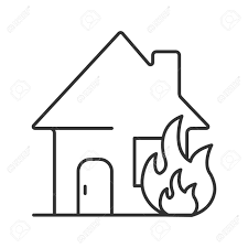 Fire Line Drawing Vector Download house cartoon stock vectors.