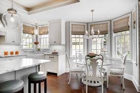 Costzon kitchen storage sideboard, antique stackable cabinet for home cupboard buffet dining room (cream white with sliding door window). Bay Window Dining Nook Transitional Kitchen Great Neighborhood Homes