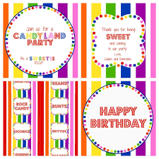 Mommies By Day Invitations On Picmonkey Candy Birthday Party Candy Themed Party Candy Land Birthday Party
