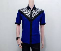 ∙ promo pengguna baru ∙ kurir instan ∙ bebas ongkir ∙ cicilan 0%. Baju Batik Pria Kombinasi Kain Polos