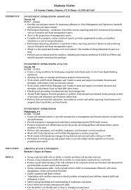 A core part of the operations manager job description is to keep an eye on essentially everything. Investment Operations Resume Samples Velvet Jobs